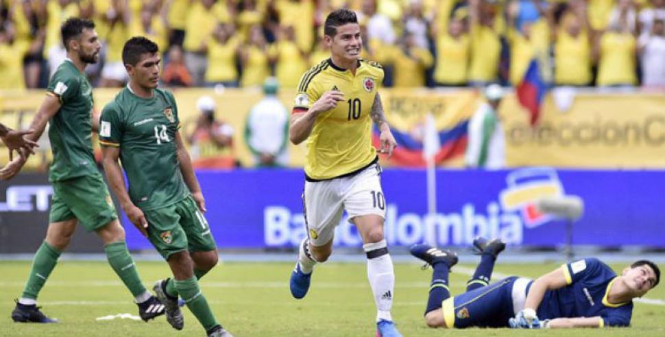 Colombia venció 1-0 a Bolivia con gol de James Rodríguez