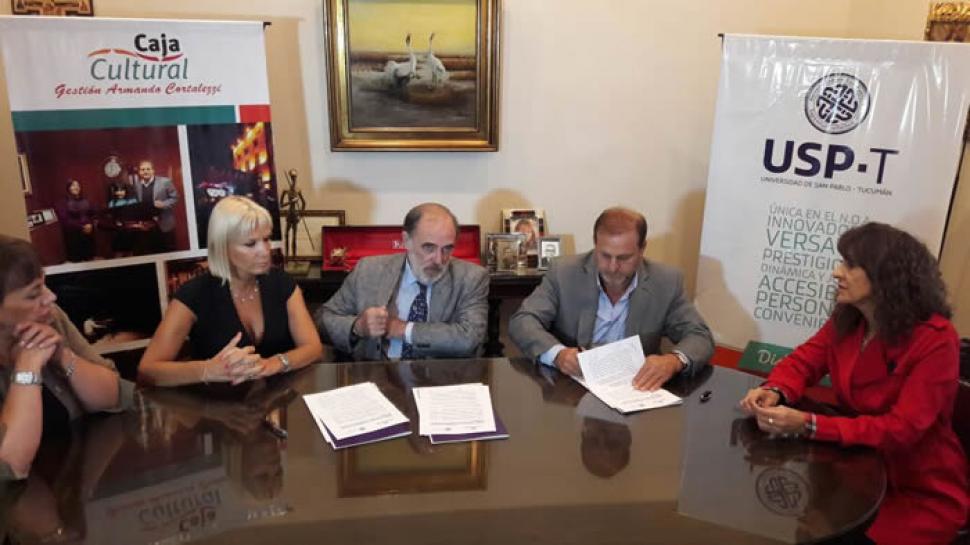La Caja Popular de Ahorros y la Universidad San Pablo-T firmaron un convenio de cooperación