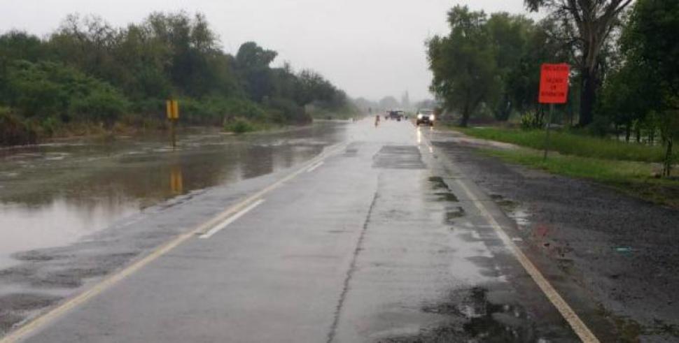 Inundaciones: restablecieron el paso en algunas rutas del sur