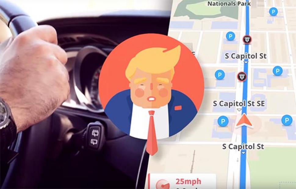 ¿Te gusta la voz de Trump? Ahora puede indicarte el camino en el GPS