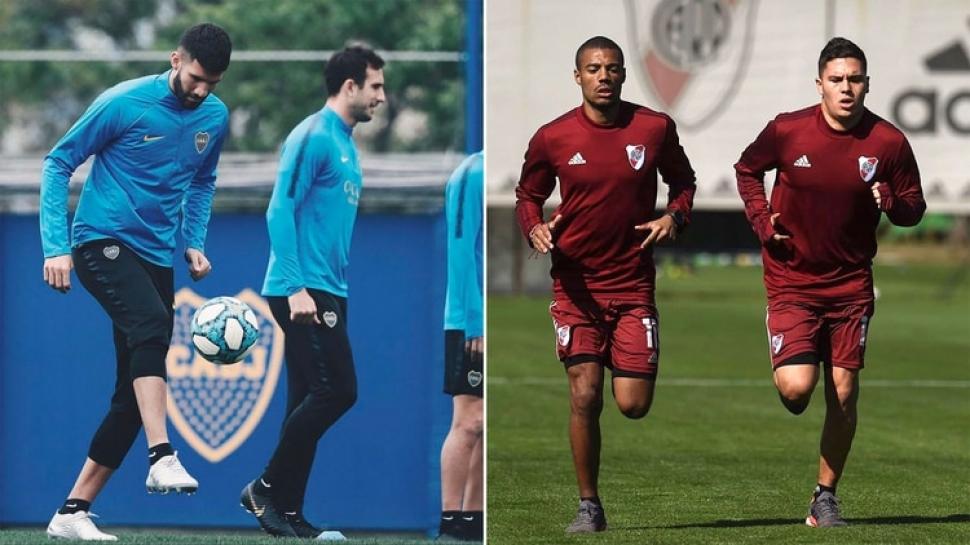 River confirmado y Boca esperando a los lesionados, en busca del pasaje a la final de la Libertadores