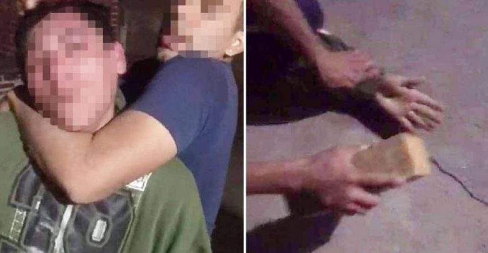 Hay que cortarle los dedos...: Atraparon a un ladrón y le quebraron la mano con un ladrillo
