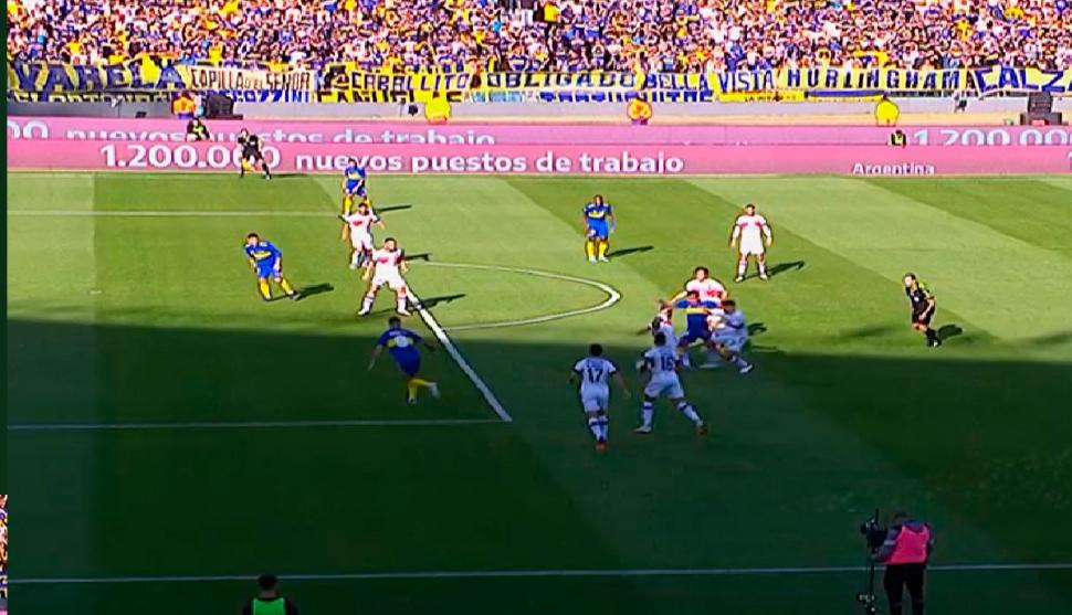 Anularon el primer gol de Boca