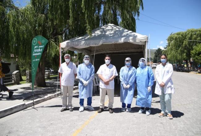 Un nodo de testeo funcionará todos los días en la calle principal de Tafí del Valle