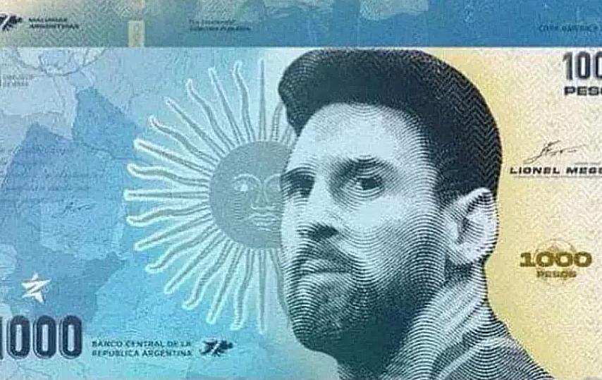El gobierno estudia la emisión de un billete con el rostro de Messi