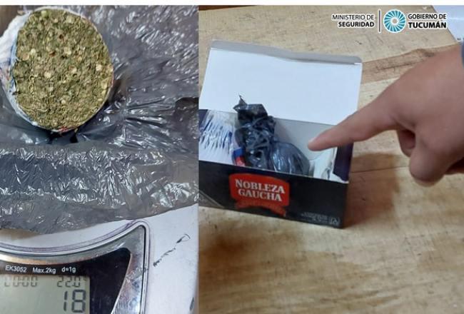 Intentó ingresar marihuana en una caja de yerba en saquitos