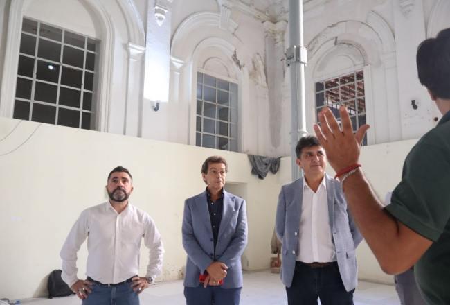 El ministro Soria supervisó las obras en el Museo Timoteo Navarro