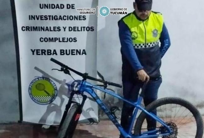 Recuperan una bicicleta robada de una vivienda en Yerba Buena