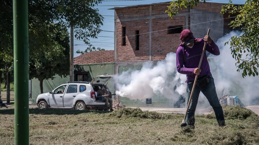 Tafí Viejo: realizaron trabajos de mejora integral en el barrio Policial III